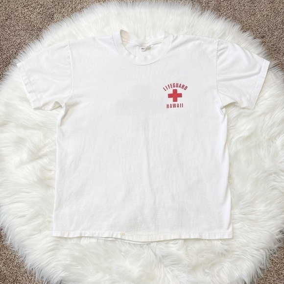 Vintage Stedman Super Hi-Cru Lifeguard Hawaii T Shirt - Picture 2 of 8